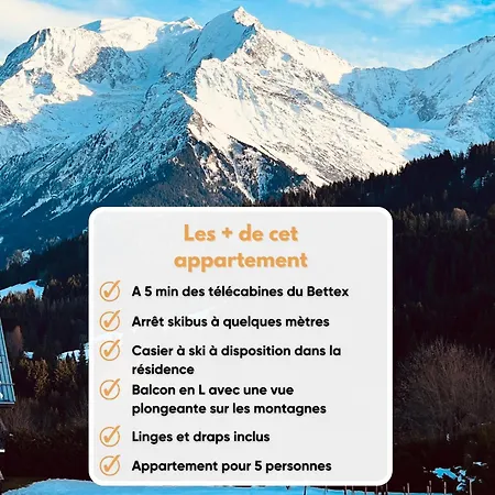 Апартаменты Le Saphir - Vue Spectaculaire Sur Les Montagnes Сен-Жерве-Ле-Бэн
